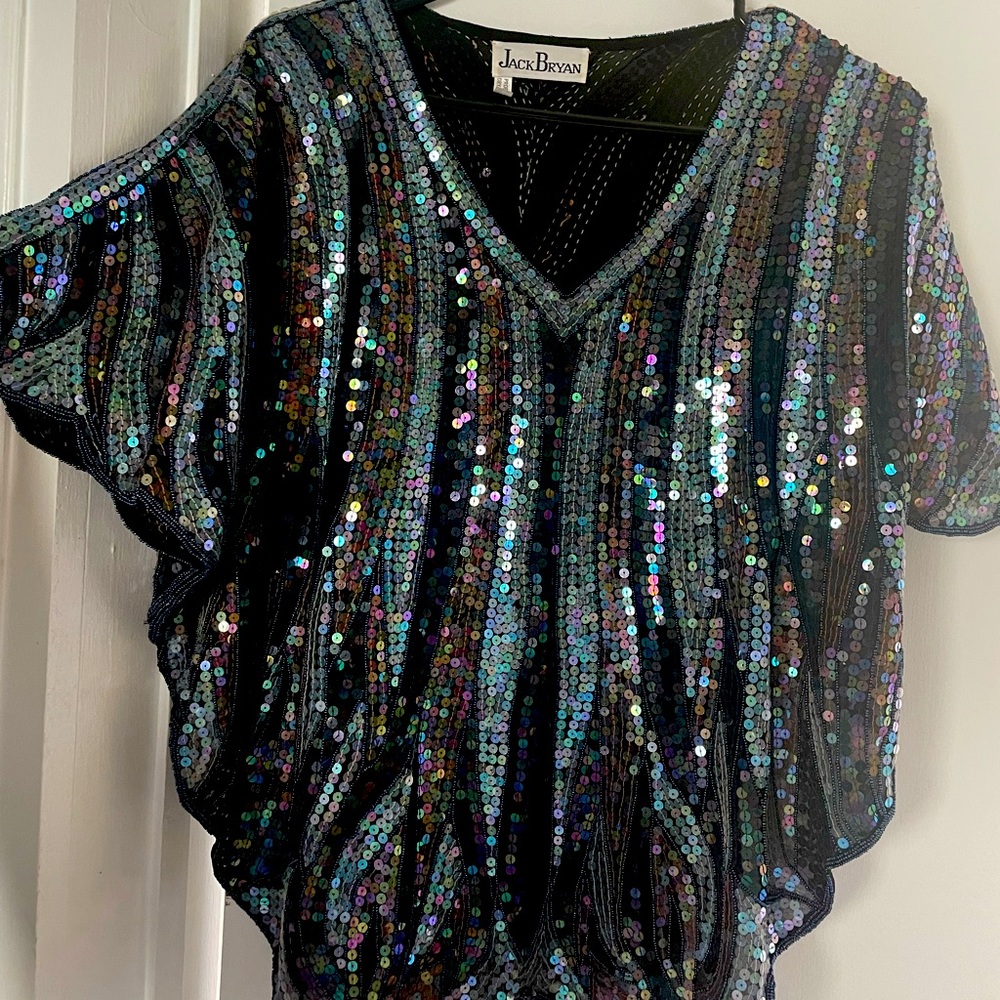 Jack Bryan sequin top